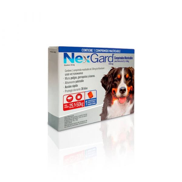 Nexgard Perros de 25 a 50kg - 3 Comprimidos